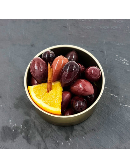 Aceituna Kalamata al AOVE con canela