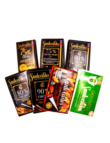 Chocolate 75% cacao con avellanas