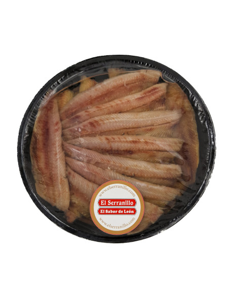 Tarrina de lomos de sardina ahumada