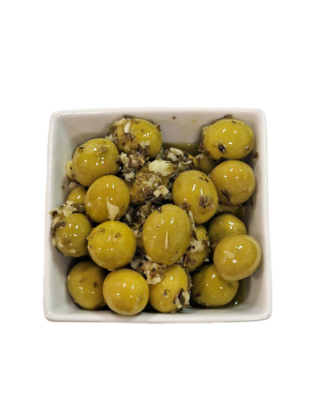 Manzanilla aliñada a las finas hierbas